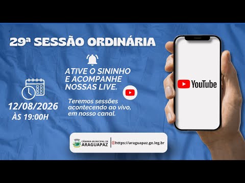 29ª Sessão Ordinário 
