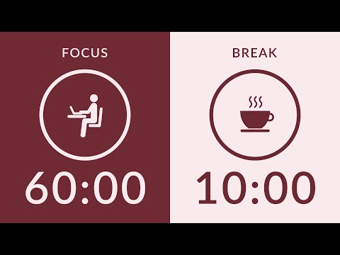 60/10 Pomodoro Timer with Brown Noise 🎧 7-Hour Study with Me for Deep Focus & ADHD ✨