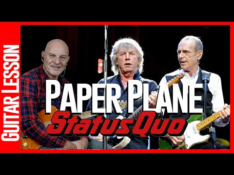 Status Quo - Paper Plane - Guitar Lesson