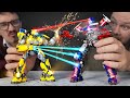 Optimus Prime VS Bumblebee I Made Big Transformers With Epic Model Kit