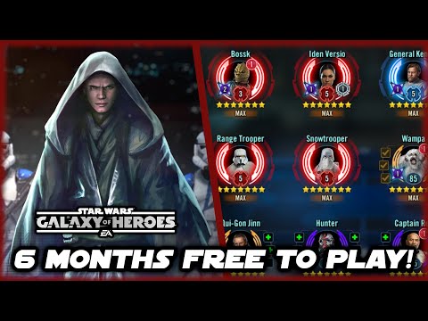 This Is What 6 Months Free to Play Looks Like in 2024 for Star Wars Galaxy of Heroes!
