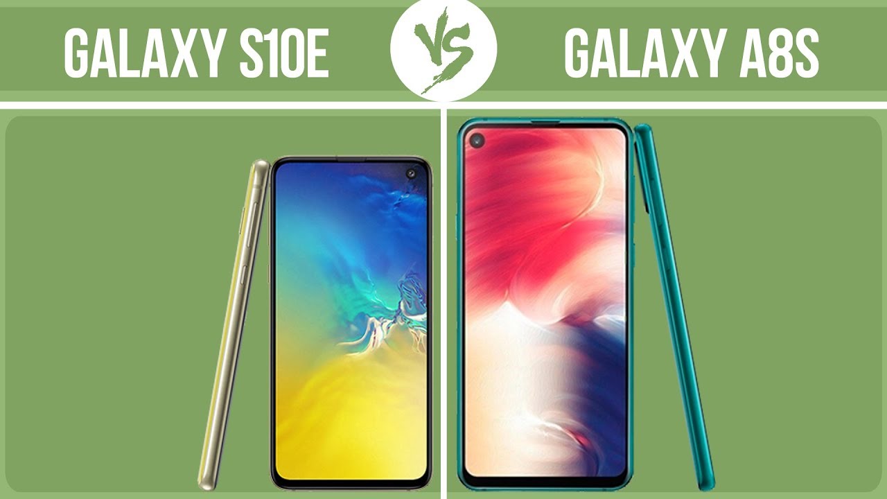 Samsung Galaxy S10e vs Samsung Galaxy A8s ✔️