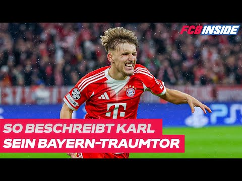 "Absolute goosebumps": This is how Karl describes his dream goal for Bayern
