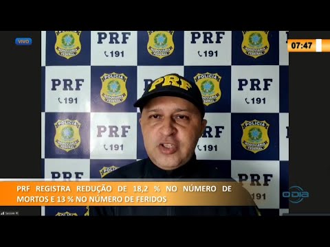 PRF registra redução de 18,2% no número de mortos e 13% no número de feridos 22 04 2021