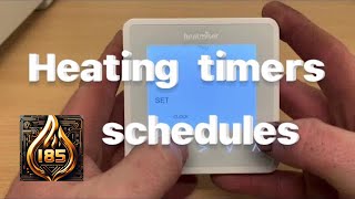 Heatmiser - How to set schedules/time programs NeoStat V1 V2 V3 #heatmiser #heating #thermostat