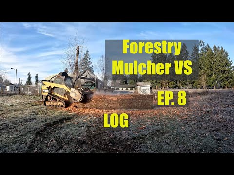 Video: Forestry Mulching Metal Infested Log and Light Brush