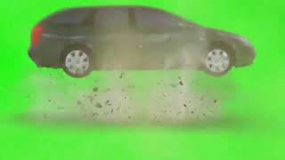 Car Crashing Green Screen Copyright Free Video  Ca