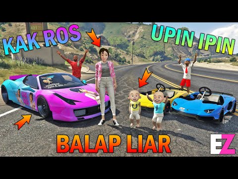 Sis Ros Illegal Racing Against Upin IPin, Lamborghini vs. Ferrari - GTA 5 Sultan Boy