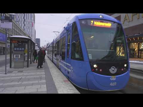 Sweden, Stockholm, tram ride from T-Centralen to Waldermarsudde
