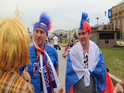 La previa de Uruguay - Rusia en la calle