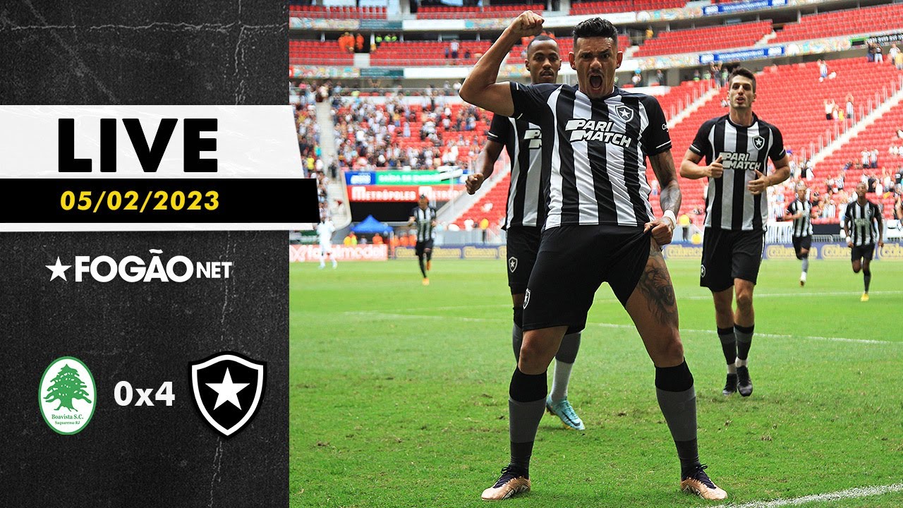 LIVE | Pós-jogo, análise e repercussão da goleada do Botafogo sobre o Boavista em Brasília