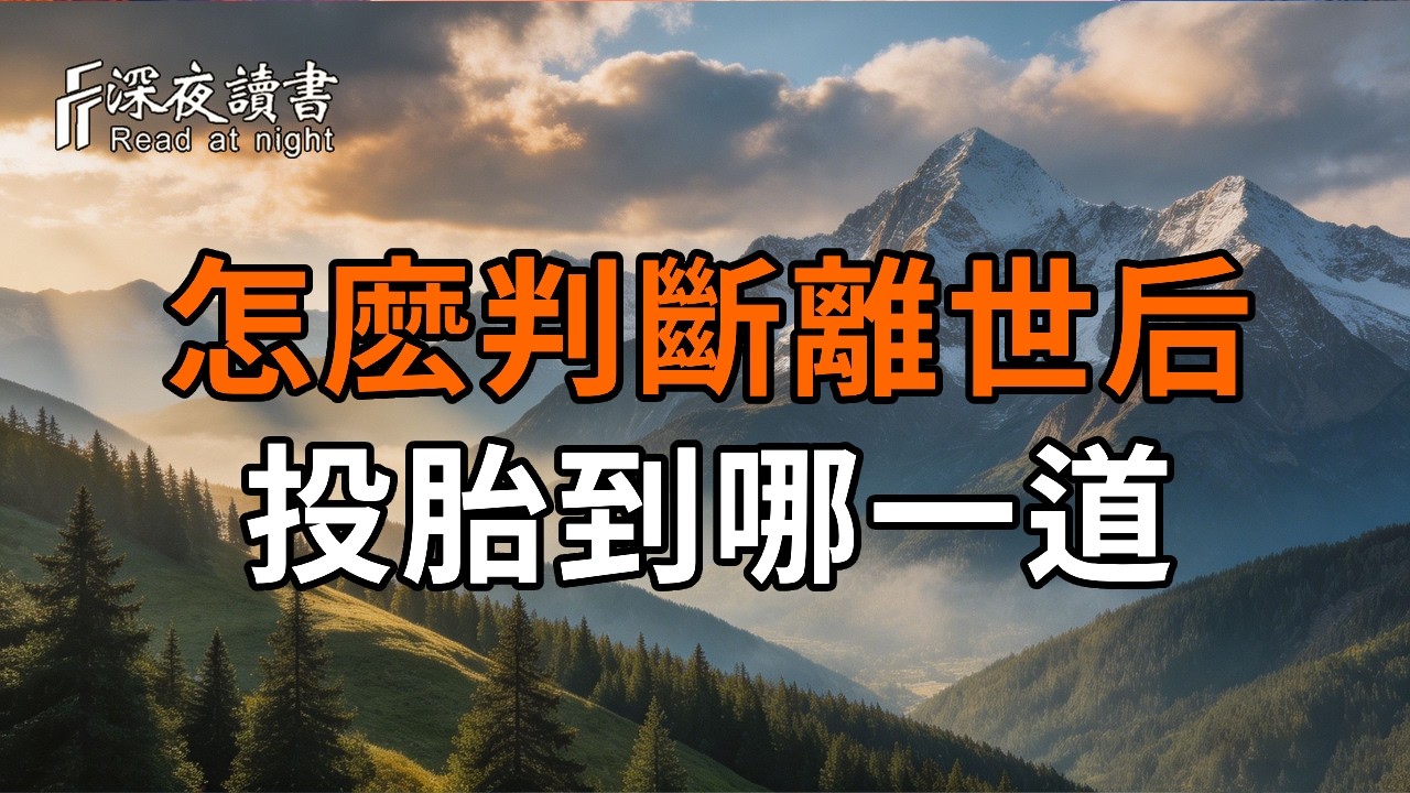 下輩子投胎到哪一道？看懂這二十個字就知道了！佛教傳承千年的秘密【深夜讀書】#人生感悟 #正能量 #情