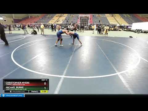 100 Lbs Round 3 - Michael Burke, Yorktown Wrestling Club Vs Christopher Myers, Carroll Wrestling C