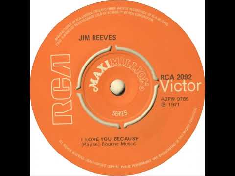 UK New Entry 1971 (114a) Jim Reeves - I Love You Because