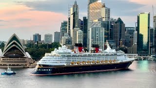 Classic design of Disney Cruise Line Disney Wonder in Sydney on October 18 2025