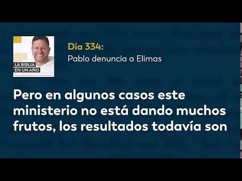 Día 334- Pablo denuncia a Elimas - La Biblia en un Año