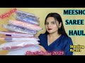 Meesho Top 7 Trending Saree Haul Partywear Saree Jimmi Choo Saree Readytowearsaree Organza Saree