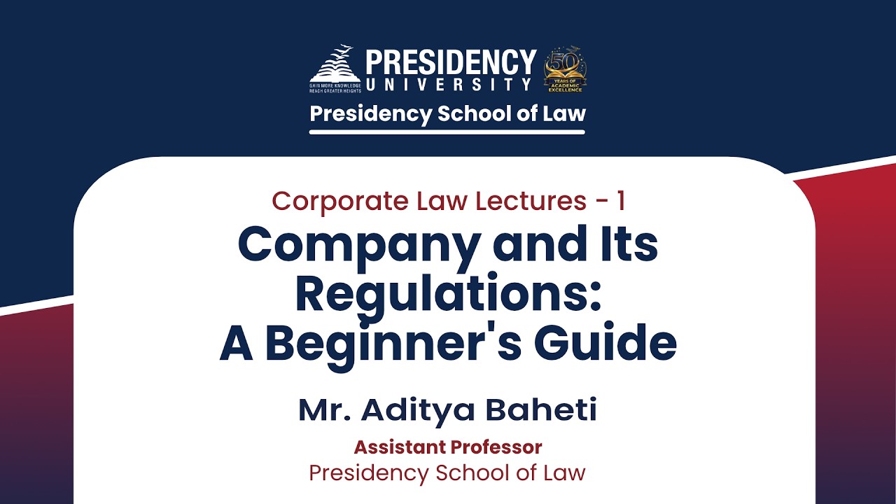 Company and Its Regulations: A Beginner's Guide