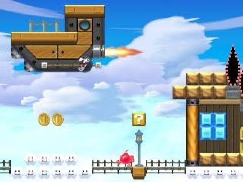 [NSDBU] 7-5 Strike on Sky City ⚡️ by The Wotch ⚡️ SUPER MARIO MAKER Raw GAMEPLAY