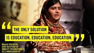 Ambassador of Conscience Award 2013 - Malala Yousafzai Full Speech