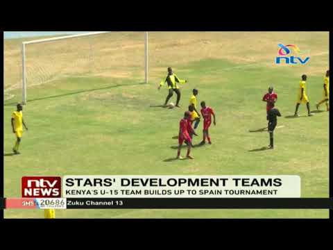 Kenya's Under 15 team thrashed Machakos based Uvule Youth Academy 7-1