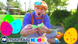 Easter Egg Hunt Bingo! @Blippi | Moonbug Kids - Explore With Me!