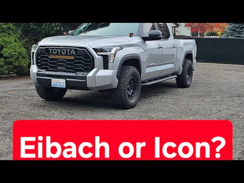 Eibach pro truck stage 2 suspension on 2022+ toyota tundra (Install and Review)