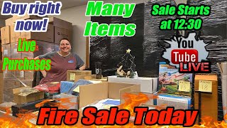 Live Fire sale lots of amazon overstock items Purses, home decor, and much more!