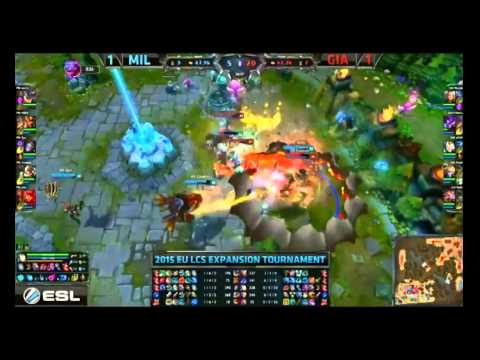 league of legends Expansion Tournament 2015 EU LCS millenium vs giants final fight