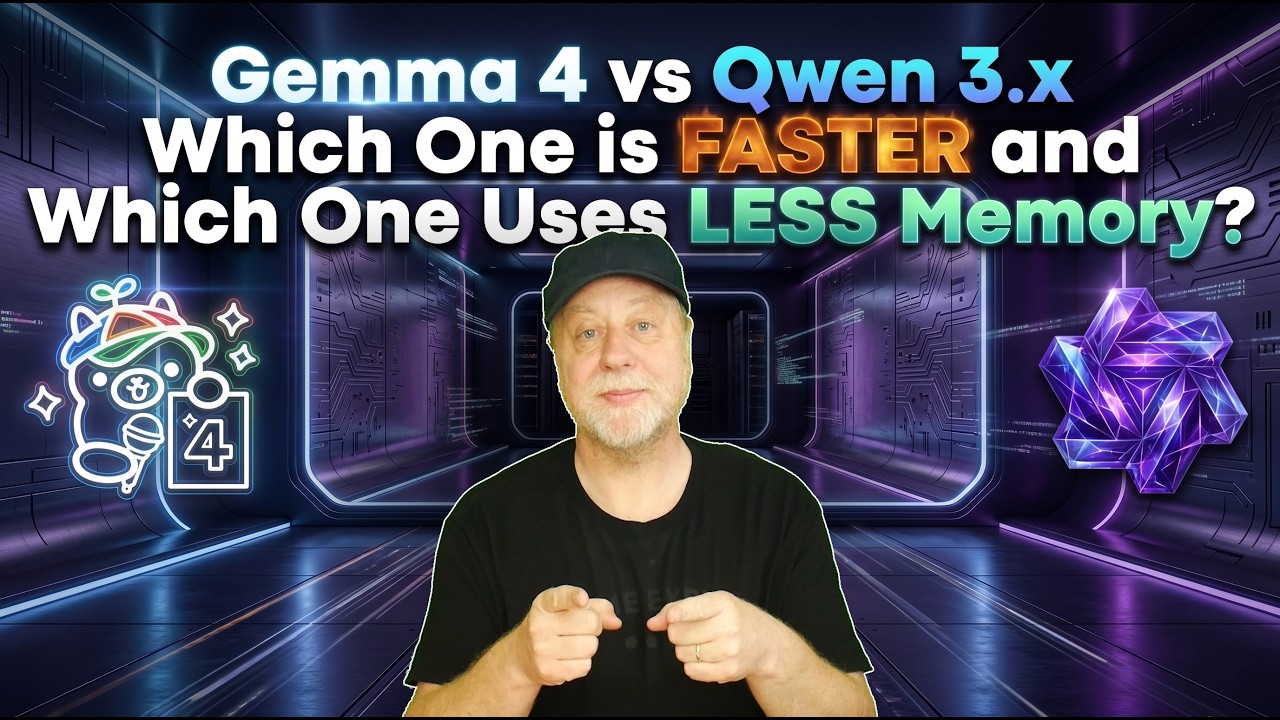 Gemma 4 vs Qwen 3.5/3.6 – Which One is Faster, Which One Uses Less Memory?