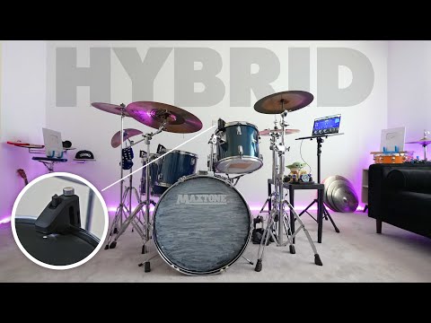 I turned my 1st Drum Set into a HYBRID DRUM SET!
