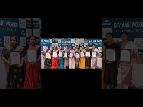 Silk aari work classes, hand embroidery