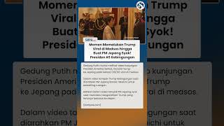 Momen Memalukan Trump Viral & Buat PM Jepang Syok! Presiden AS Kebingungan saat Diarahkan