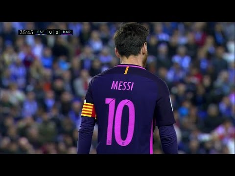 Lionel Messi vs Espanyol (Away) 16-17 HD 1080i By IramMessiTV
