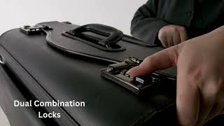 Alpine Swiss Rolling 17 Laptop Briefcase on Wheels Attaché Lawyers Case Legal Size