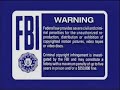 FBI Warning Screen 2001