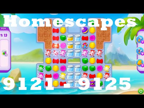 Homescapes Level 9121 - 9125 HD | 3 - match game | gameplay | android | ios | 9122 | 9123 | 9124