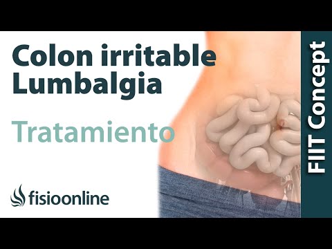Tratamiento para dolor de espalda y dolor lumbar o lumbalgia provocado por colon irritable