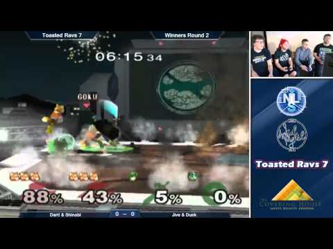 Toasted Ravs 7 Melee Doubles Winners Bracket: Dart! & Shinobi Vs. Jive & Dunk