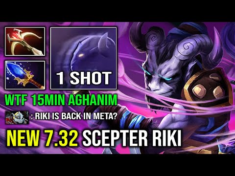 RIKI IS A HARD CARRY IN 7.32 First Item Scepter 1 Shot Backstab 100% Deleted Everyone Dota 2