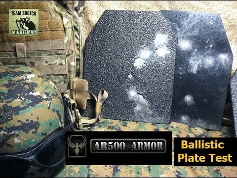 AR500 Armor Ballistic Plate Shooting test