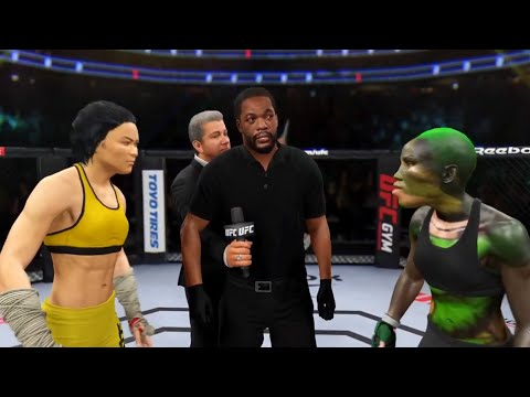 Bruce Lee woman vs. Swamp Thing - EA Sports UFC 4