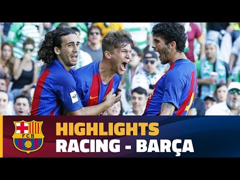 [HIGHLIGHTS] FUTBOL (2AB):  Racing - FC Barcelona B (1-4)