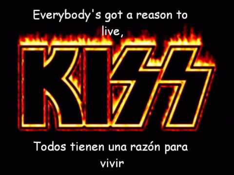 Kiss Reason to live subtitulado (español-inglés)