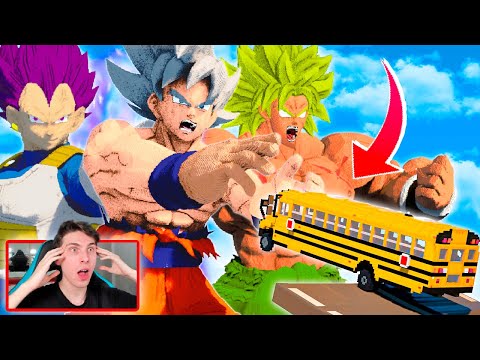 CARS VS ALL THE SAIYAN GODS IN TEARDOWN!! (Dragon Ball mod)