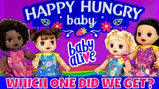 😋Baby Alive Happy Hungry Baby Unboxing! 🤗Hasbro Sent Us A New Doll! 🧐Which One Did We Get!?