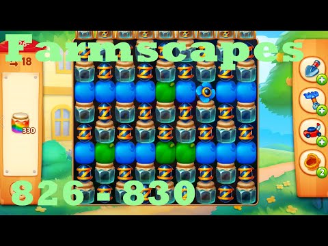 Farmscapes Level 825 - 830 HD Gameplay Walkthrough |  3 - match game | android | ios | pc | app