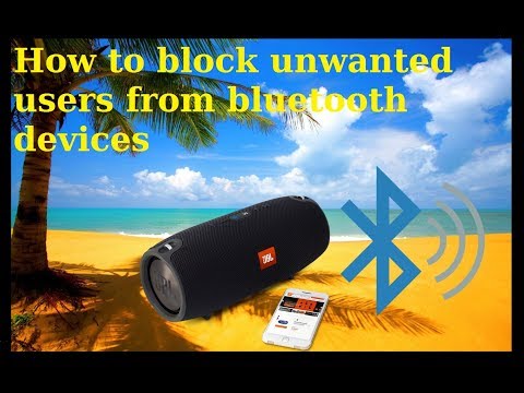 YouTube video about: How to stop someone from connecting to your bluetooth speaker?