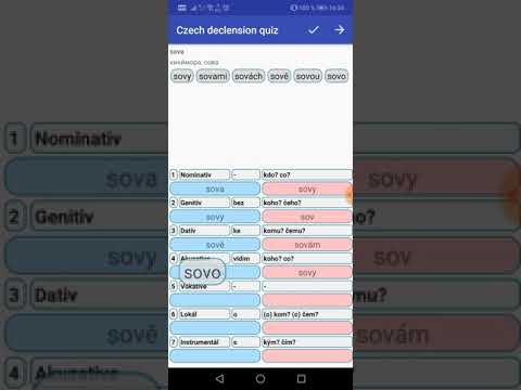 Czech Declension Quiz