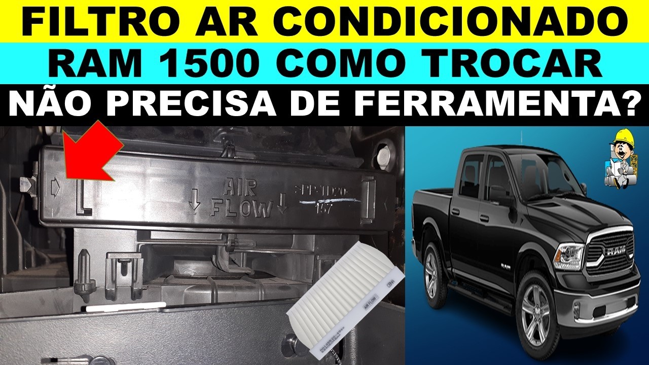 Ram 1500 ano 2023 como trocar o filtro do ar condicionado?